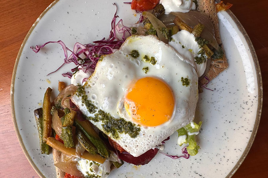 Una crêpe alla cipolla rossa di Breme